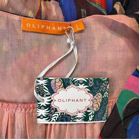 NEW Oliphant Tie Back Maxi Dress Venice Blue Large - Picture 10 of 14